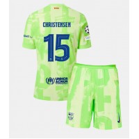 Barcelona Andreas Christensen #15 Tredje Dräkt Barn 2024-25 Kortärmad (+ Korta byxor)